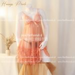 Premium M-XXXL, HANAYA Peach Sleepwear Set