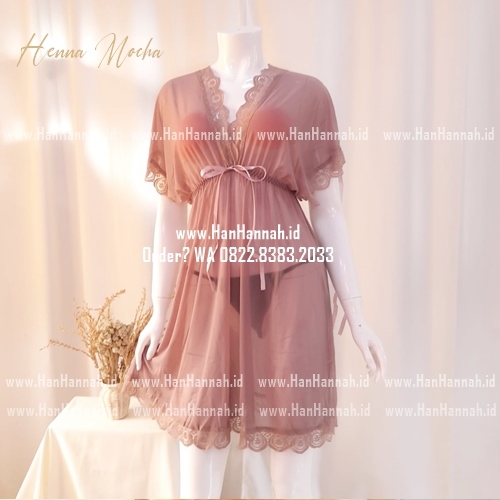 Premium M-XXXL, HENNA  Mocha Sleepwear Set