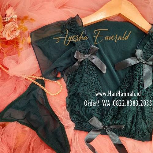 Premium M-XXXL AYESHA Emerald Sleepwear Set