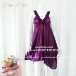 Silk Sleepwear S-M Safiya Purple Sleepwear