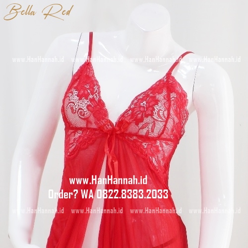 Lingerie S-M, BELLA Red Sleepwear Set