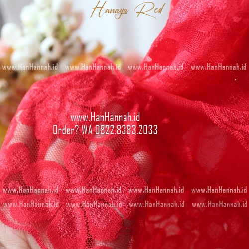 Premium M-XXXL, HANAYA Red Sleepwear Set
