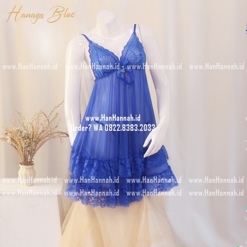 Premium M-XXXL HANAYA Blue Sleepwear Set