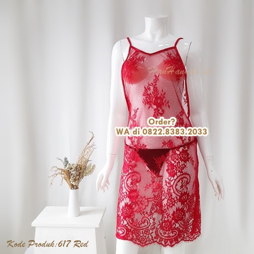 [BISA COD] Sexy Lingerie Kode: 617 Red