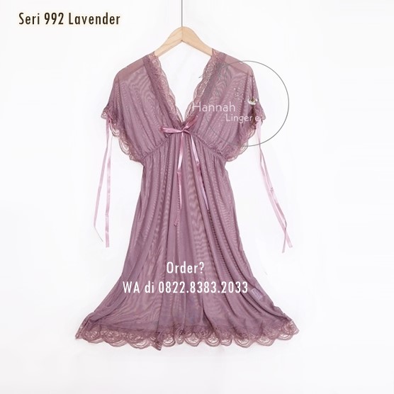 [BISA COD] Sexy Lingerie Kode: 992 Lavender