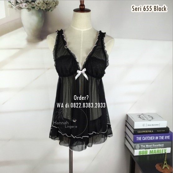 [BISA COD] Sexy Lingerie Kode: 655 Black